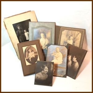 Vintage Cabinet Photos in Folders